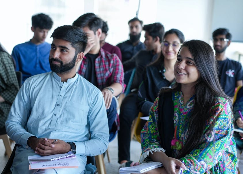 Interns attending a knowledge session - MRS Summers Internship Program | MRS Technologies Pakistan