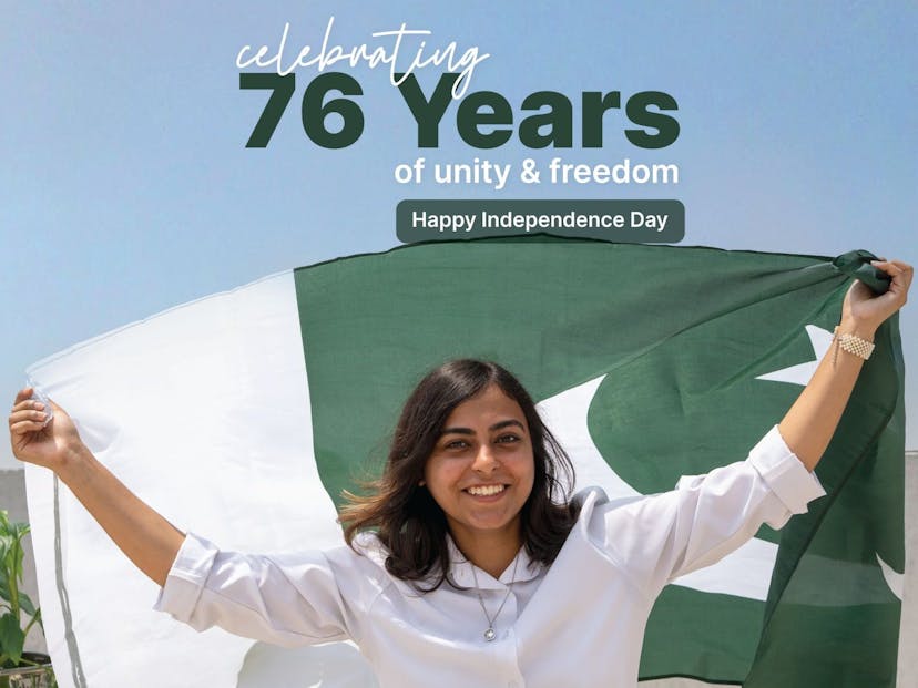 Employee from MRS Technologies celebrating Pakistan Independence Day