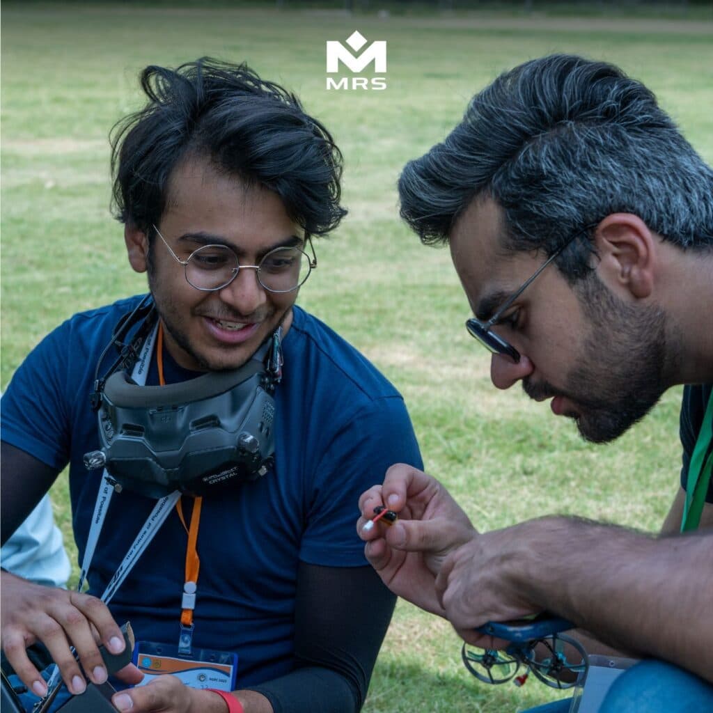 Competitors preparing their drones | NERC 2023 | MRS Technologies