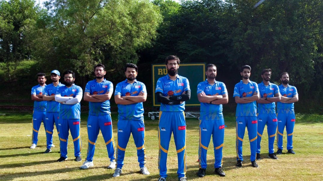 MRS Cricket team group photo in Ayub Park lead by Haider Iftikhar | MRS Technologies Pakistan
