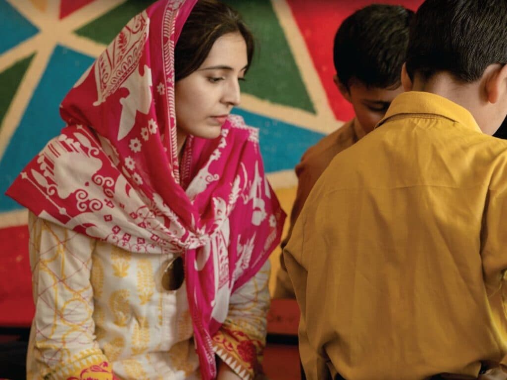 Attiya Mansoor - COO MRS Technologies with children celebrating Eid