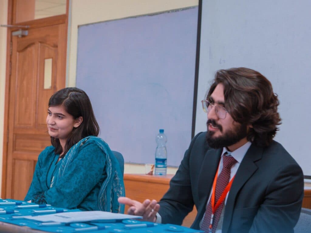 Candidates at Fast Job Fair 2023 at MRS Technologies stall