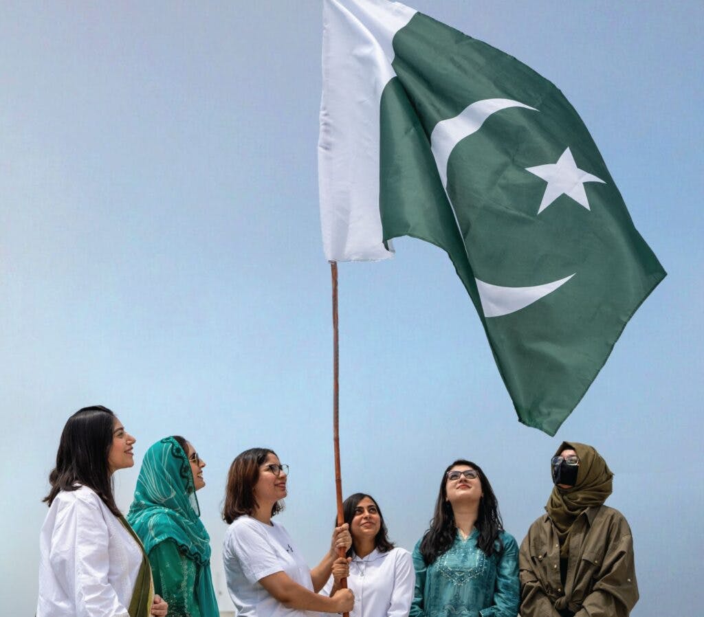 Employees from MRS Technologies celebrating Pakistan Independence Day