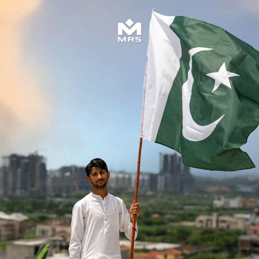 Employee from MRS Technologies celebrating Pakistan Independence Day